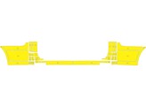 Arisco Rear Bumper Mercedes V-Class 2014- Avery Prismatic Yellow NPS