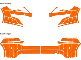 Arisco Rearsto stange Peugeot 308 Berline 2021- Avery Prismatic T7514 Orange RPS