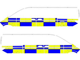Volkwagen T7 Multivan Battenburg NIV2  7 Blocke 