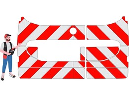 Rood/Wit RA2 10cm Mercedes Citan - achterdeuren