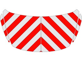 Rood/Wit RA2 10cm Mercedes Citan - Motorkap