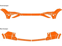 Arisco Sto stangen VW Tiguan 2021- Avery Prismatic W11514 Orange mit modules