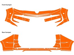 Arisco Sto stangen VW T7 L2H1 2021- Orange Heckklappe  FPS   RPS    buttonblast Front