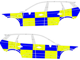 Striping Volvo XC60 Battenburg NIV3