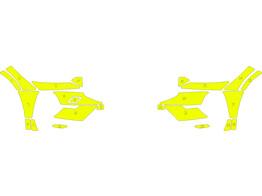 Arisco Voorbumper Volvo XC60 2022- Fluo Geel T11513