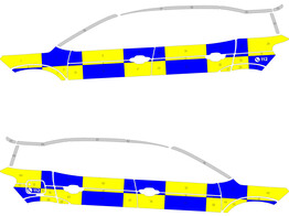 Striping Citroen C5 Aircross Battenburg NIV2  7 blocke 
