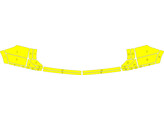 Arisco Achterbumper Volkswagen Tiguan Allspace Fluo Geel T11513