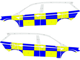 Striping Volkswagen Tiguan Allspace Battenburg NIV3