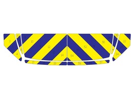 Chevronpatroon Motorkap Volkswagen Tiguan 2018 Politie klasse 3 geel/blauw