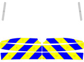Chevronpatroon Koffer Volkswagen ID 4 Politie klasse 3 geel/blauw