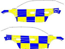 Striping Peugeot 208 Battenburg NIV3
