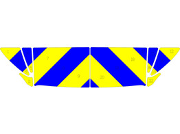 Chevronpatroon Motorkap Volvo XC60 Politie klasse 3 geel/blauw  WPR