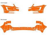 Pare-chocs Arisco Volvo XC60 2008-2016 Avery Prismatic Orange sans lave-phares