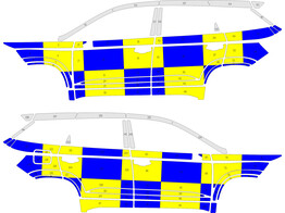 Striping Cupra Ateca Battenburg NIV3
