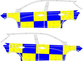 Striping Peugeot 308 Active Battenburg NIV3