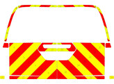 Striping Toyota Hilux Klep T11500 Rood/Geel 10 cm