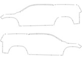 Contour Volkswagen Amarok Double Cab Hardtop 2020 - Avery ECE104 Blanc Classe II