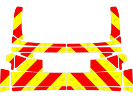 Striping Dacia Duster - Chevrons T11500 Red/Yellow 10 cm