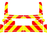 Striping Dacia Duster - Chevrons T11500 Red/Yellow 10 cm