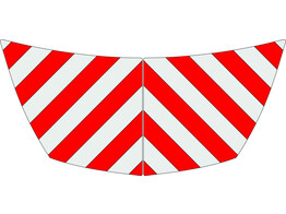 Red/White RA2 10cm Opel Vivaro 2018-- Hood