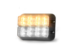 LEDX Amber/Wei  - Doppelte Kalenderlampe im schwarzen Gehause - vertikal - 12VDC