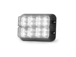 LEDX Wei /Wei  - Doppelte Kalenderlampe im schwarzen Gehause - vertikal - 24VDC