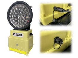 Garnitur von 4 blaue Synchrolampen 200mm - Wiederaufladbarer