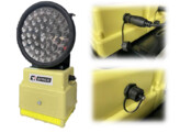 Garnitur von 4 blaue Synchrolampen 200mm - Wiederaufladbarer