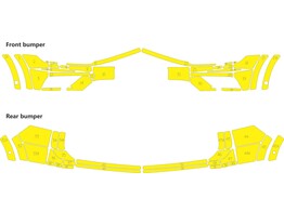 Arisco Bumpers VW Tiguan 2016- Avery Prismatic T7513 Fluo Yellow with headlight washers