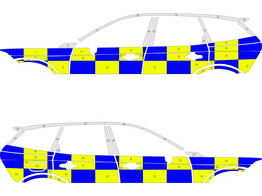 Striping Volvo XC60 Battenburg NIV2