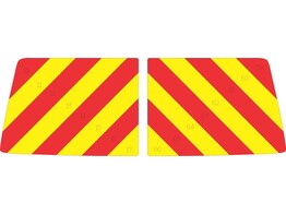 Striping VW T6 2016- raampaneel kofferklep Red/yellow 10cm Avery prismatic