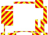 Striping Autopompe P63 rouge/jaune 10cm Avery Prismatic