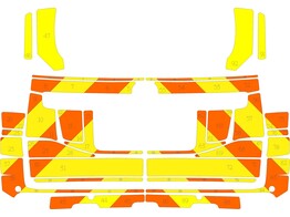 Striping Toyota Landcruiser 2017 - Chevrons T11500 Orange/Yellow 15 cm - SMUR CHU/UVC Brugmann