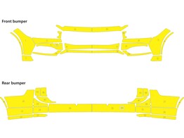 Arisco Bumpers Volvo V90 2016- Avery Prismatic T7513 Yellow FPS   RPS