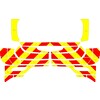 Striping Volvo V40 2013-2019 Chevrons T7500 Red/Yellow 10 cm