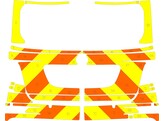 Striping Mercedes ML 2010 - Chevrons T11500 Oranje/Geel 15 cm MUG/SMUR