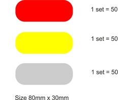 Lozenge Avery Red 30mm x 80mm