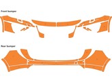 Arisco Bumpers Volvo V60 2018- Diamond Grade 4084 Fluo Orange