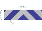 Optie striping blauw/wit 12 5 cm klasse III voor Arrow6.140 tegenrijrichting