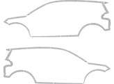 Outline Toyota RAV4 Avery prismatic White