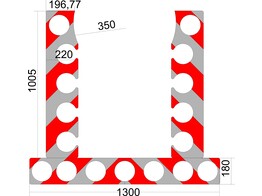 Striping Set Rood/wit 12 5 cm voor Arrow6.140.D1