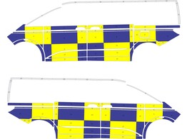 Striping Volkswagen Multivan T7 Battenburg NIV3   flitsers PZ Scheldewaes