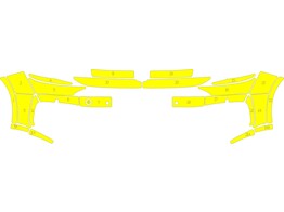 Arisco Voorbumper Volkswagen Caddy 2021- Avery Prismatic T11513 Yellow FPS