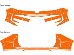 Arisco Sto stangen VW T7 L2H1 T11514 Orange Heckklappe  FPS RPS 