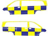 Striping Mercedes Vito 2016- L3H1 Battenburg NIV3 1 sliding door WPR