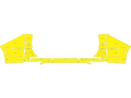 Arisco Achterbumper VW T7 L2H1 2021- T11513 Geel RPS   sensoren zijkant