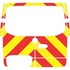 Striping Mercedes Sprinter 2019 H1 RWD Chevrons Red/Yellow 20 cm with windows