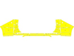Arisco Achterbumper VW T7 L2H1 2021- Avery T11513 Geel RPS   flitsers PZ BHK