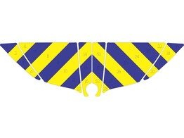 Chevronpatroon Motorkap Skoda Octavia 2018- Politie klasse 3 geel/blauw