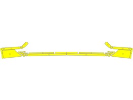 Arisco Achterbumper Volkswagen Transporter T6 - T11513 Geel